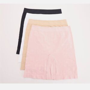 Breezies Seamless Floral Set of 4 Long-Leg Panty-Basic-Large-NEW-A650673